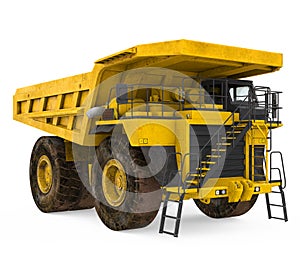 Mining Haul Truck Isolated