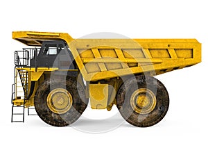 Mining Haul Truck Isolated