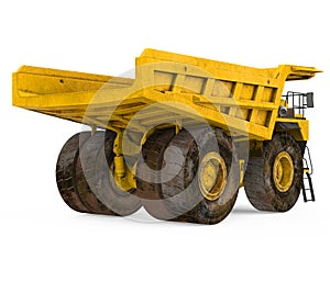 Mining Haul Truck Isolated