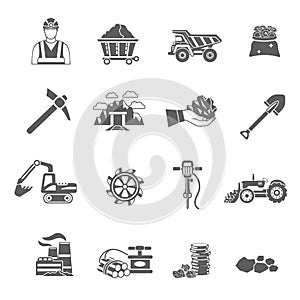 Mining Icons Set