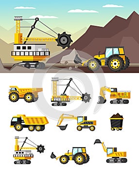 Mining Industry Orthogonal Concept photo