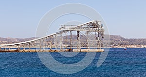 Mining industry port facility