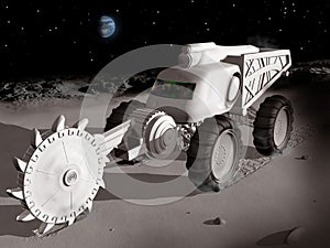 Mining on the moon