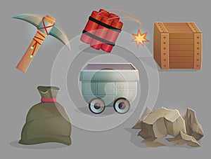 Mining natural resources tools and items