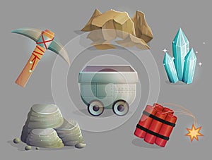 Mining natural resources tools and items