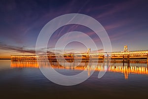 Mining pier known as the Tinto Dock \