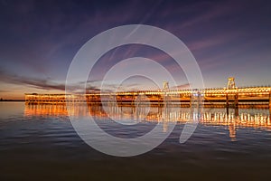 Mining pier known as the Tinto Dock \