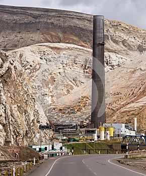 Mining refinery in La Oroya, Peru