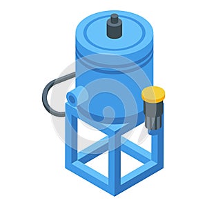 Mining safety icon isometric vector. Gold mine