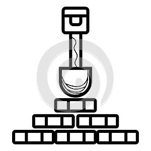 Mining shovel icon