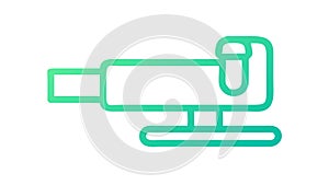 Mining Tool or Pickaxe Icon for Industry, vector design Generative AI