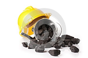 Mining tools, protective helmet