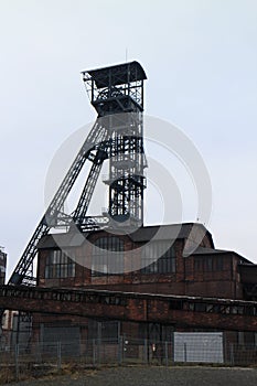 Mining tower in objects of former iron and steel Works in VÃÂ­tkovice, Ostrava