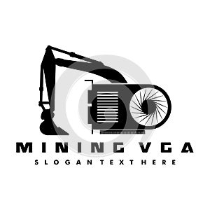 Mining vga logo design