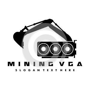 Mining vga logo design