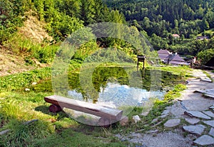 Mining watercourse landmark, Spania Dolina