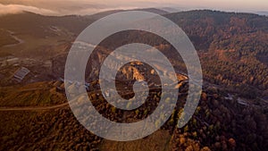 Mining in western Germany air view