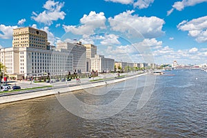 Ministry of Defense of the Russian Federation on Frunze Embankment in Moscow