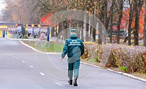 Ministry of Emergency Situations. EMERCOM employee. Belarus photo