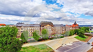 The Ministry of Finance of Saxony,city views one of the most beautiful city Germany- Dresden. Dresden has a long history as the ca