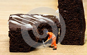 Miniture cake miner