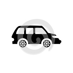 minivan icon. Trendy minivan logo concept on white background fr