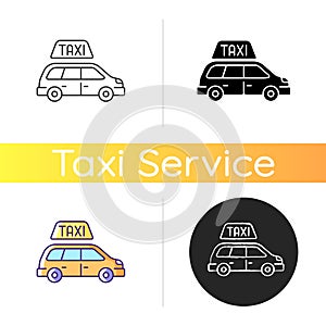 Minivan taxis icon