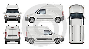 Minivan vector illustration on white background