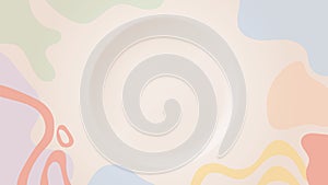 Minmal pastel abstract shape background