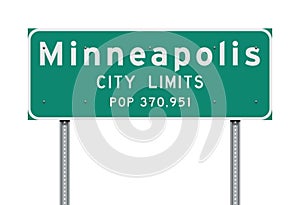 Minneapolis City Limits road sign