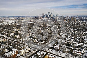 Minneapolis Skyline Drone