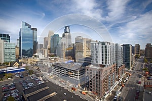 Minneapolis skyline, Portland Ave. Minnesota