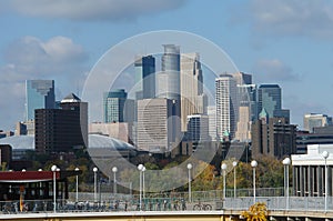 Minneapolis skyline from Uof M