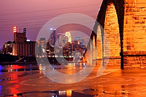 Minneapolis Skyline in Winter