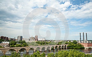 Minneapolis Stone Bridge over the Mississippi River