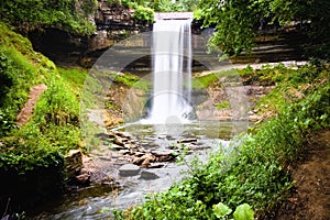 Minnehaha Falls located in Minneapolis Minnesota photo