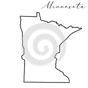 Minnesota line map