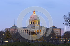 Minnesota State Capitol at Dusk