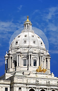 Minnesota State Capitol St Paul MN - Straight on