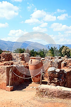 Minoan building ruins at Malia.