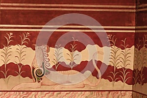 Minoan Palace fresco