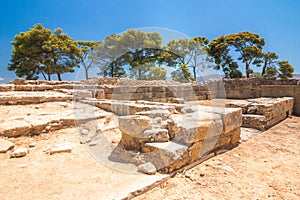 The Minoan Palace of Phaistos on Crete, Greece