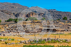 Minoan Palace of Zakros at Crete, Greece photo