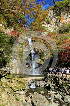 Minoh Waterfall in the autumn