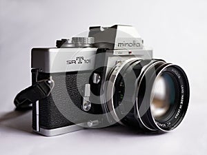 Minolta SR-T 101 with MC Rokkor-PF 1:1.4 f=58mm vintage 35mm analog film camera photo