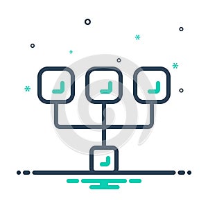 Mix icon for Minor, technology and subtask