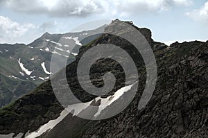 Minor, oddly asymmetric peak near Malbun, Liechtenstein