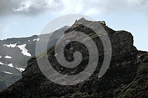 Minor, oddly asymmetric peak near Malbun, Liechtenstein