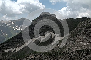 Minor, oddly asymmetric peak near Malbun, Liechtenstein