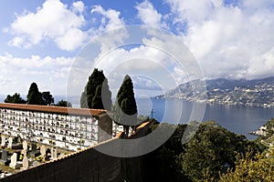 Minori, Amalfi coast, Salerno, Italy. Cemetery Commemoration of the deceased